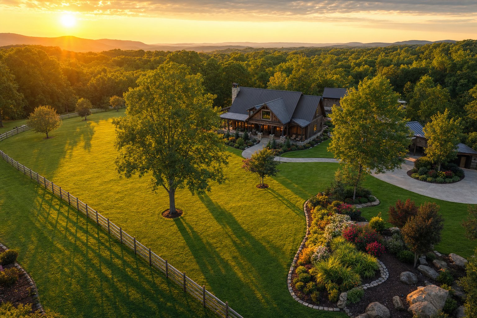 Landscaping work in North Alabama